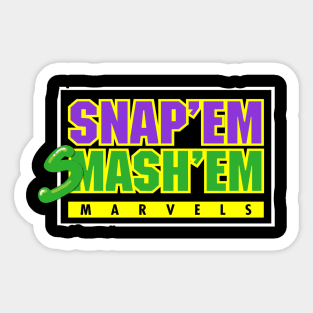 Snap 'Em Smash 'Em Titans LOGO TEE Sticker